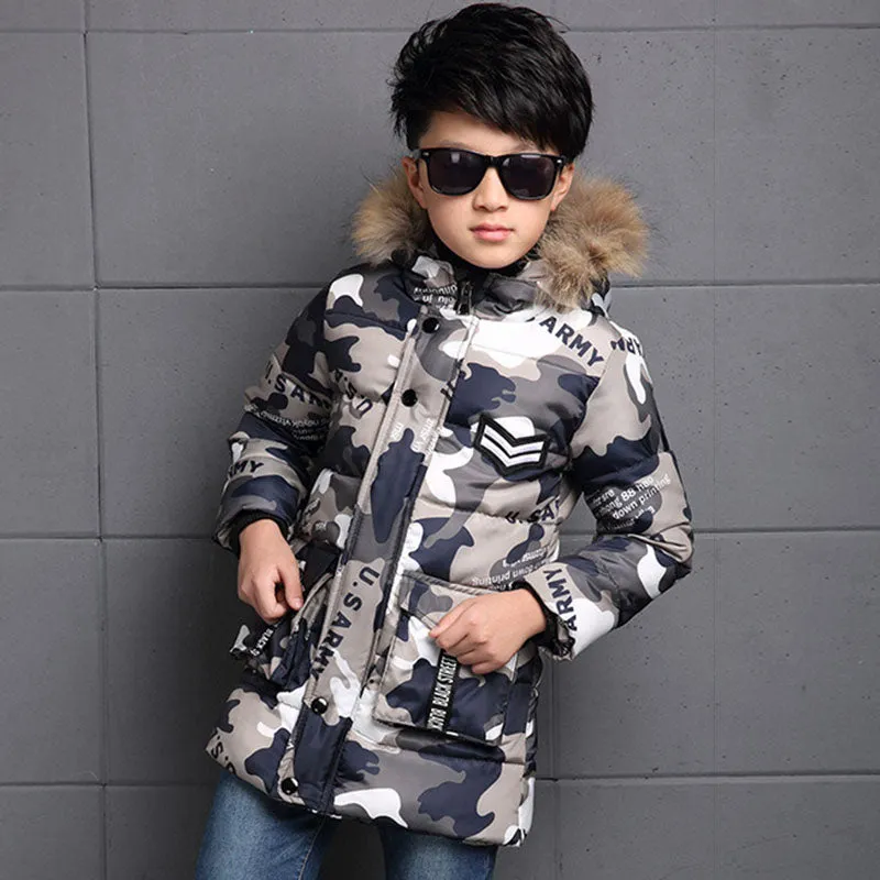 New Warm Winter jackets for boys kids