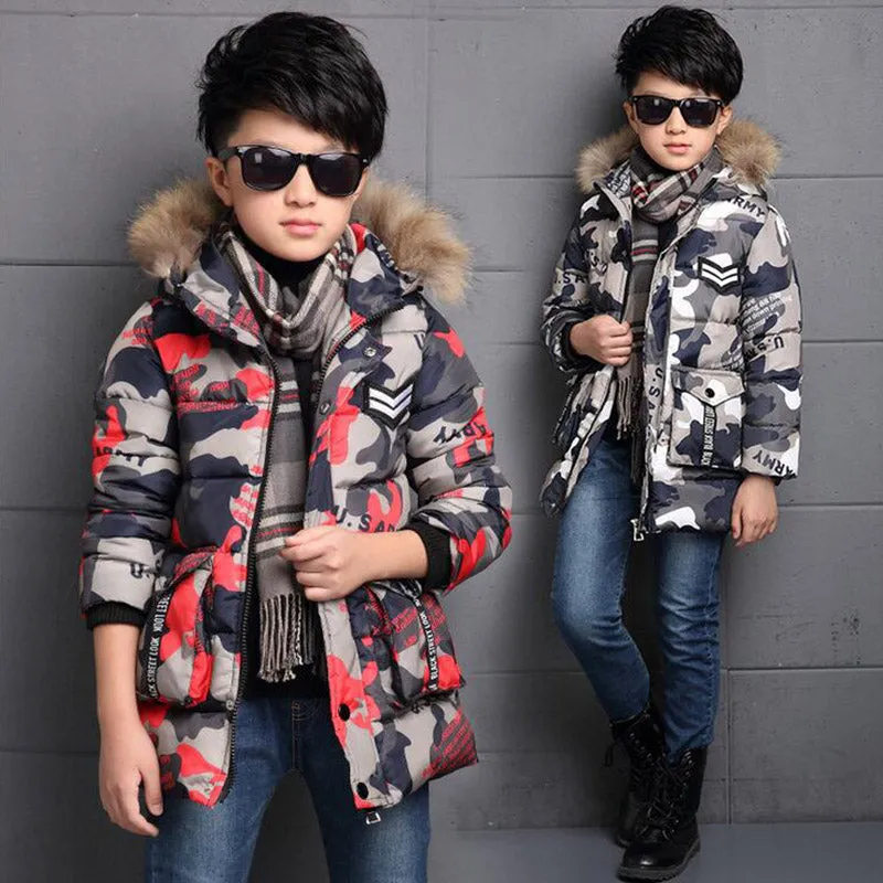 New Warm Winter jackets for boys kids