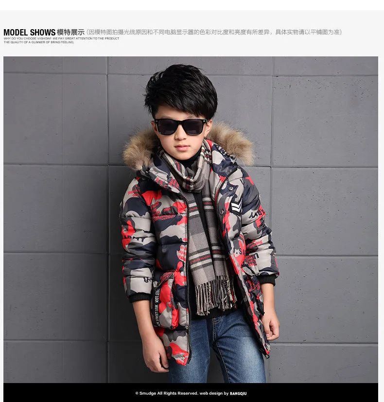 New Warm Winter jackets for boys kids