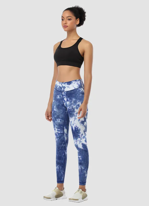 Newborn High Waist Yoga Leggings 25” — Tie Dye
