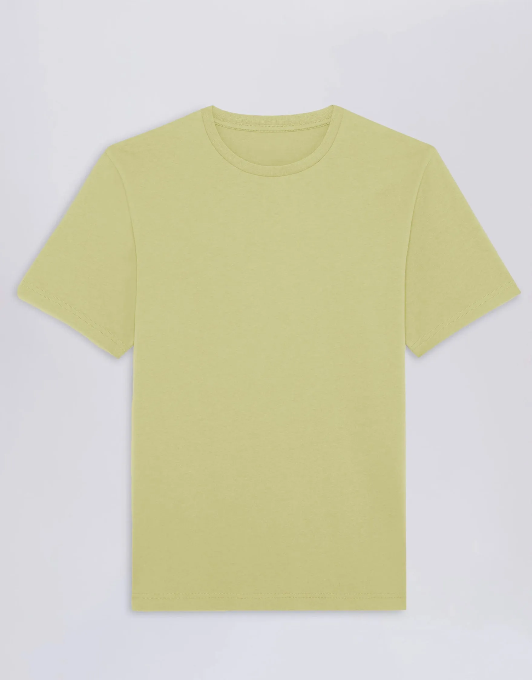 NLM Men's Elegant Look Crew Neck T-Shirt-Sunny Yellow