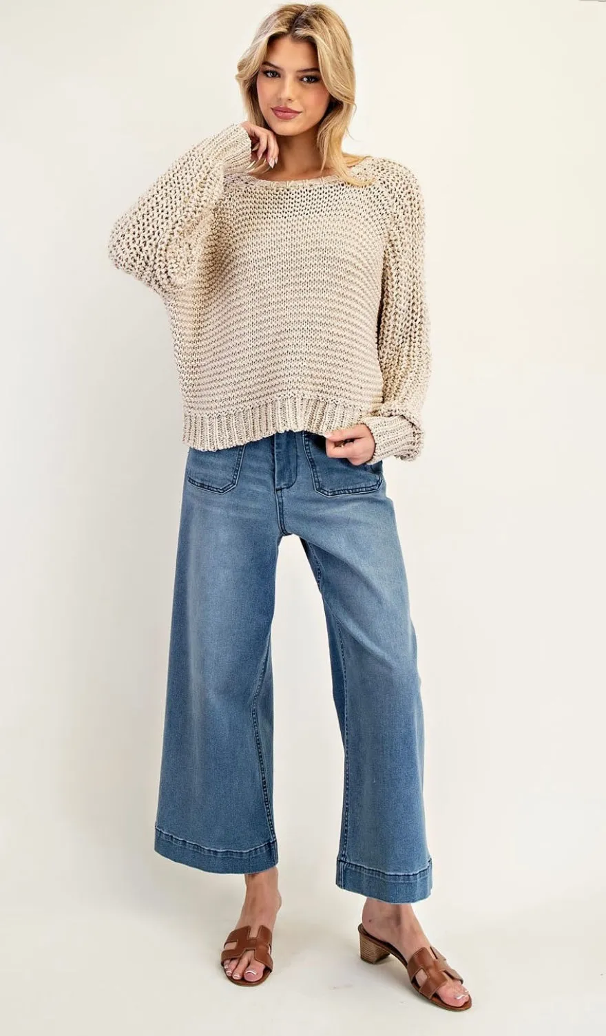 Oatmeal Sweater By: EE:some