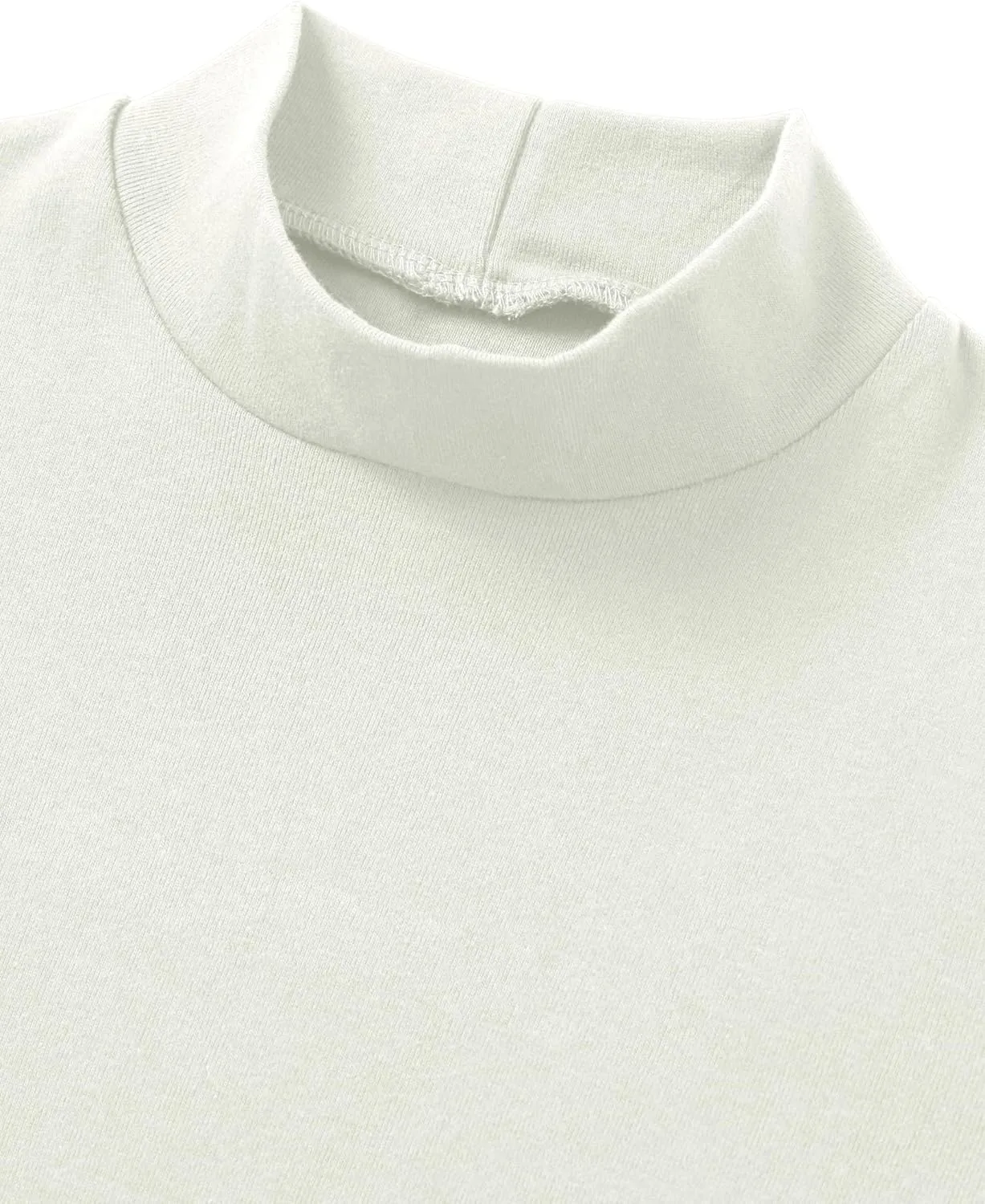 Ohoo Mens Short Sleeve Mock Turtleneck Basic Tops Lightweight Slim Fit Pullover Sweater