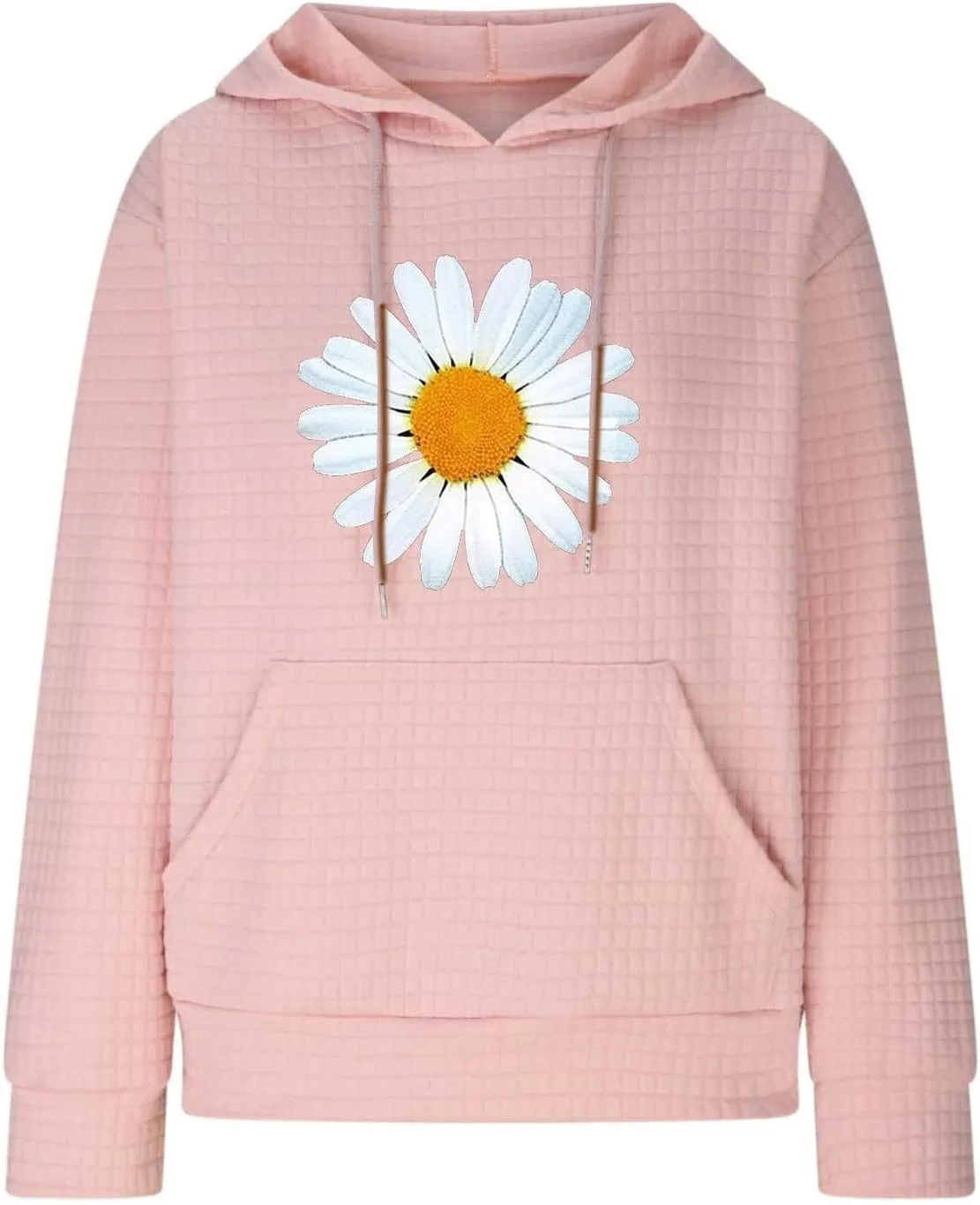 Oversized Hoodies For Women Waffle Knit Sweatshirts Winter Tops Pullover Sweaters With Pockets
