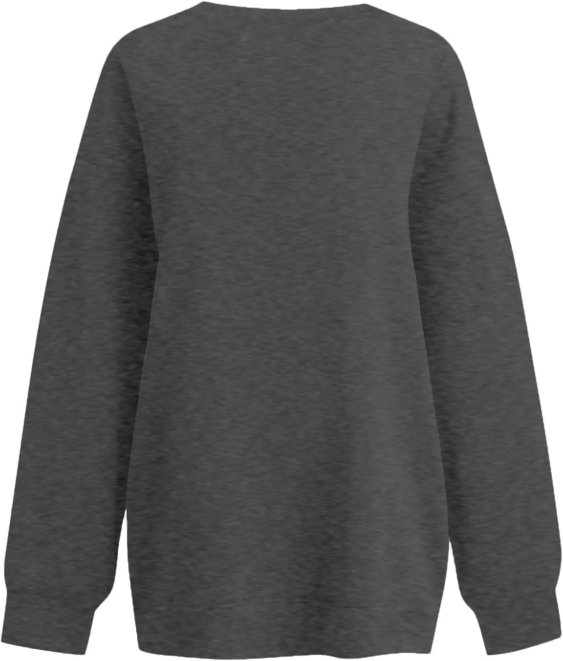 Oversized V Neck Sweatshirt Women Cozy Long Sleeve Fleece Hoodies Pullover Casual Sweat Shirts Cute Winter Outfits