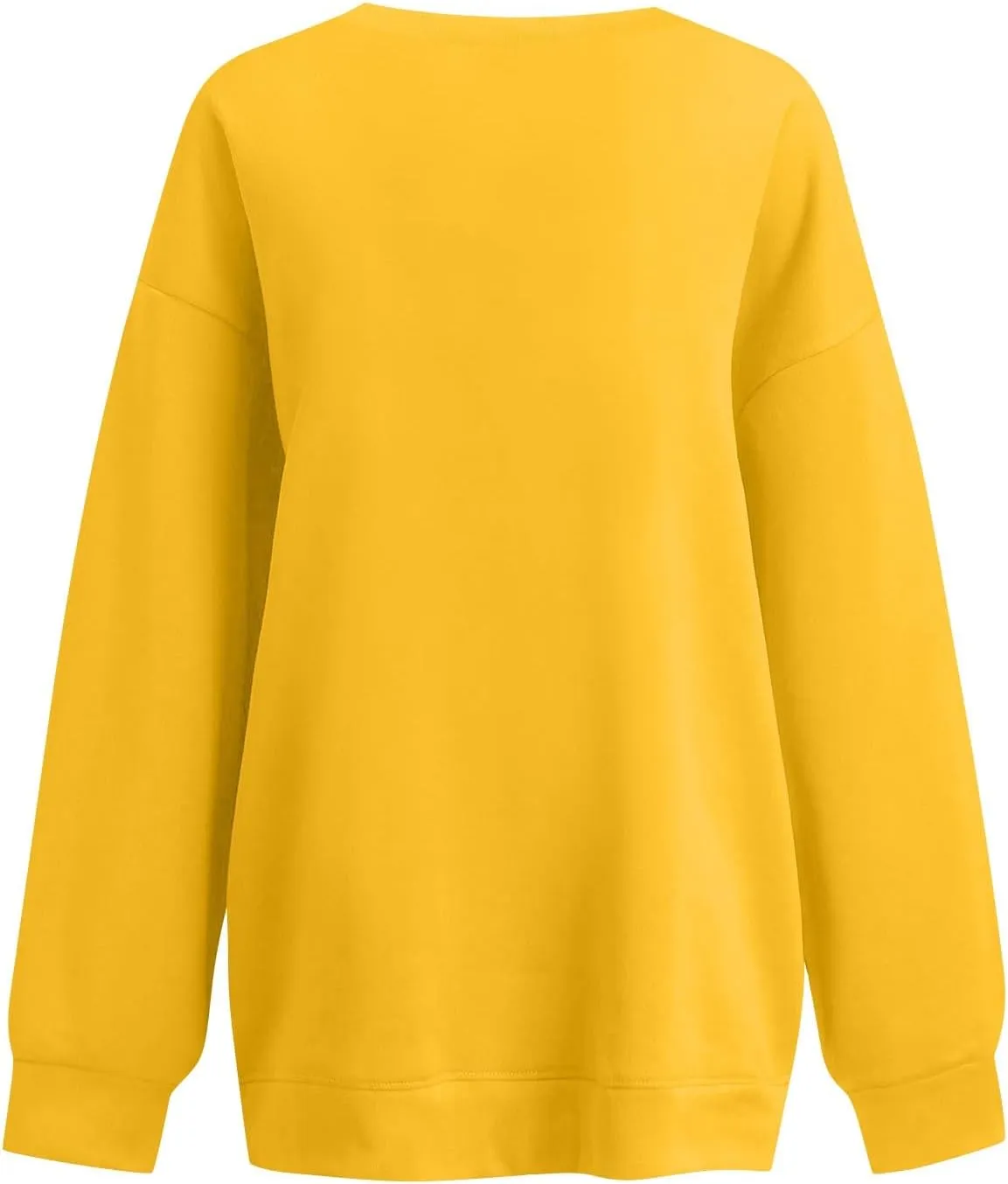 Oversized V Neck Sweatshirt Women Cozy Long Sleeve Fleece Hoodies Pullover Casual Sweat Shirts Cute Winter Outfits