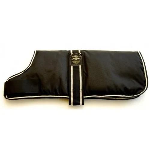 Padded Waterproof Coat Black 56cm (22")