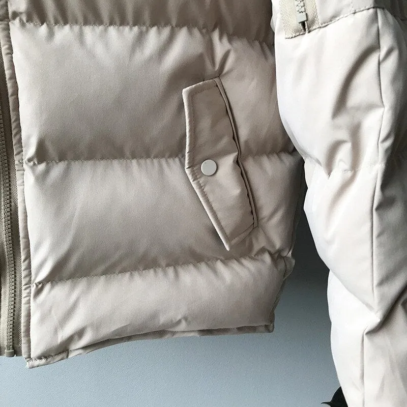 Parka Women Solid Casual Warm Jackets Winter