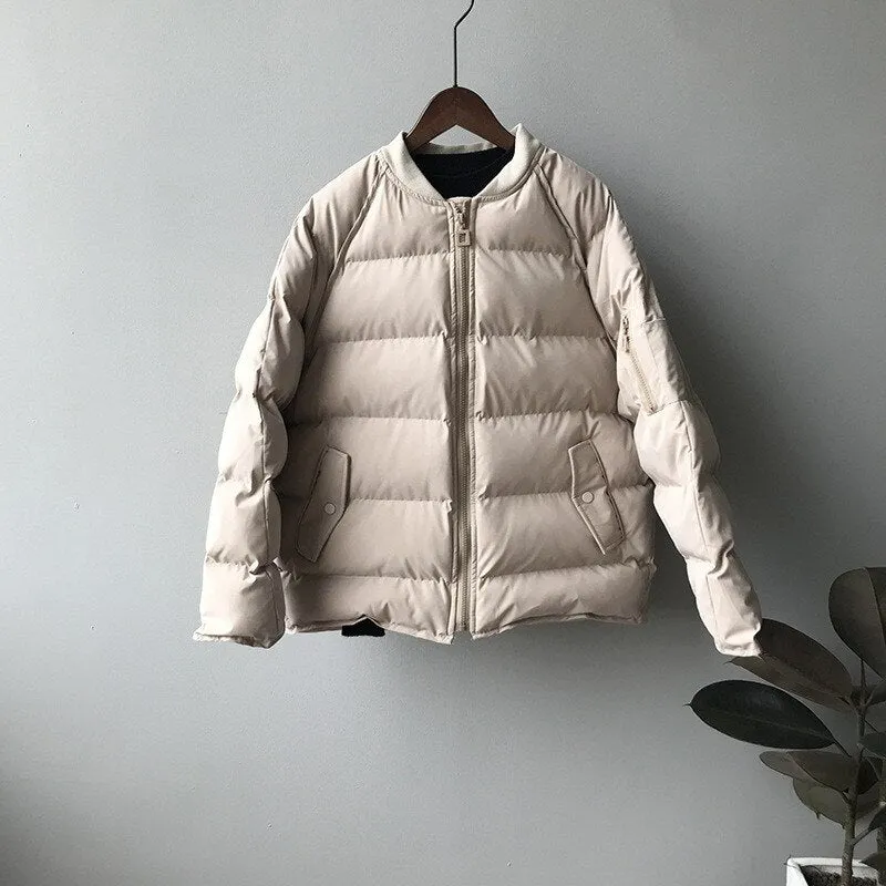 Parka Women Solid Casual Warm Jackets Winter