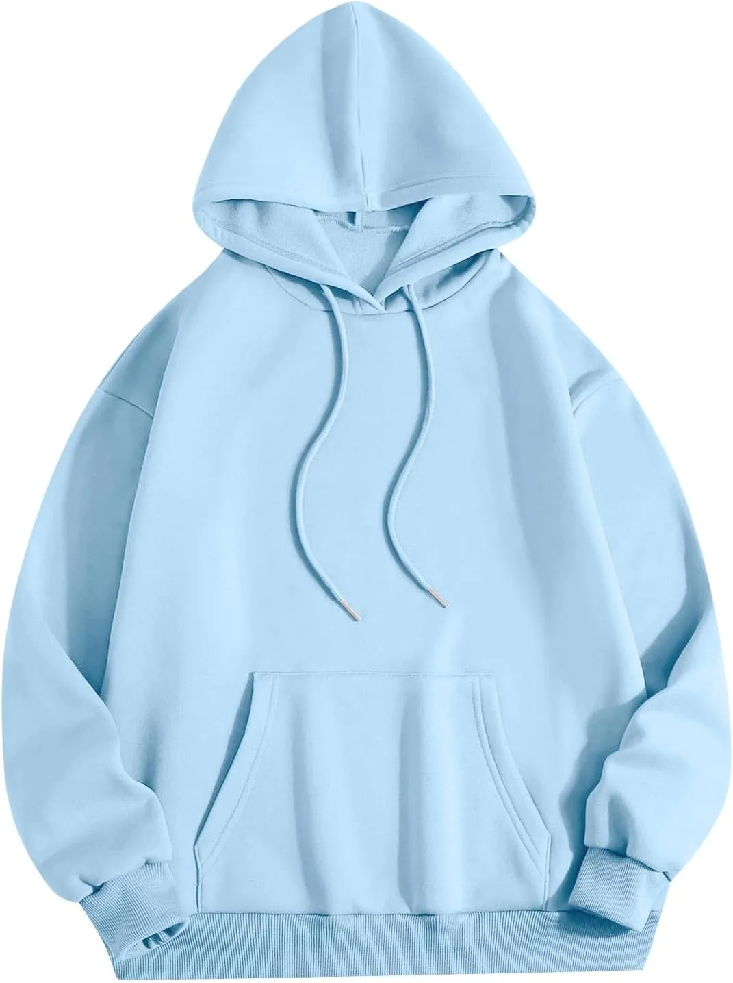 Pink Palm Puff Hoodie Real Women Oversized Sweatshirts Pullover Hoodies Fleece Sweaters Long Sleeve With Pockets
