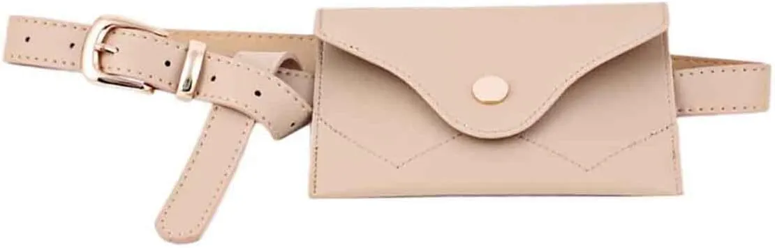 PU Leather Belt Fanny Pack Removable Belt Cellphone BagEnvelope Waist Bag Purse Waist Pouch