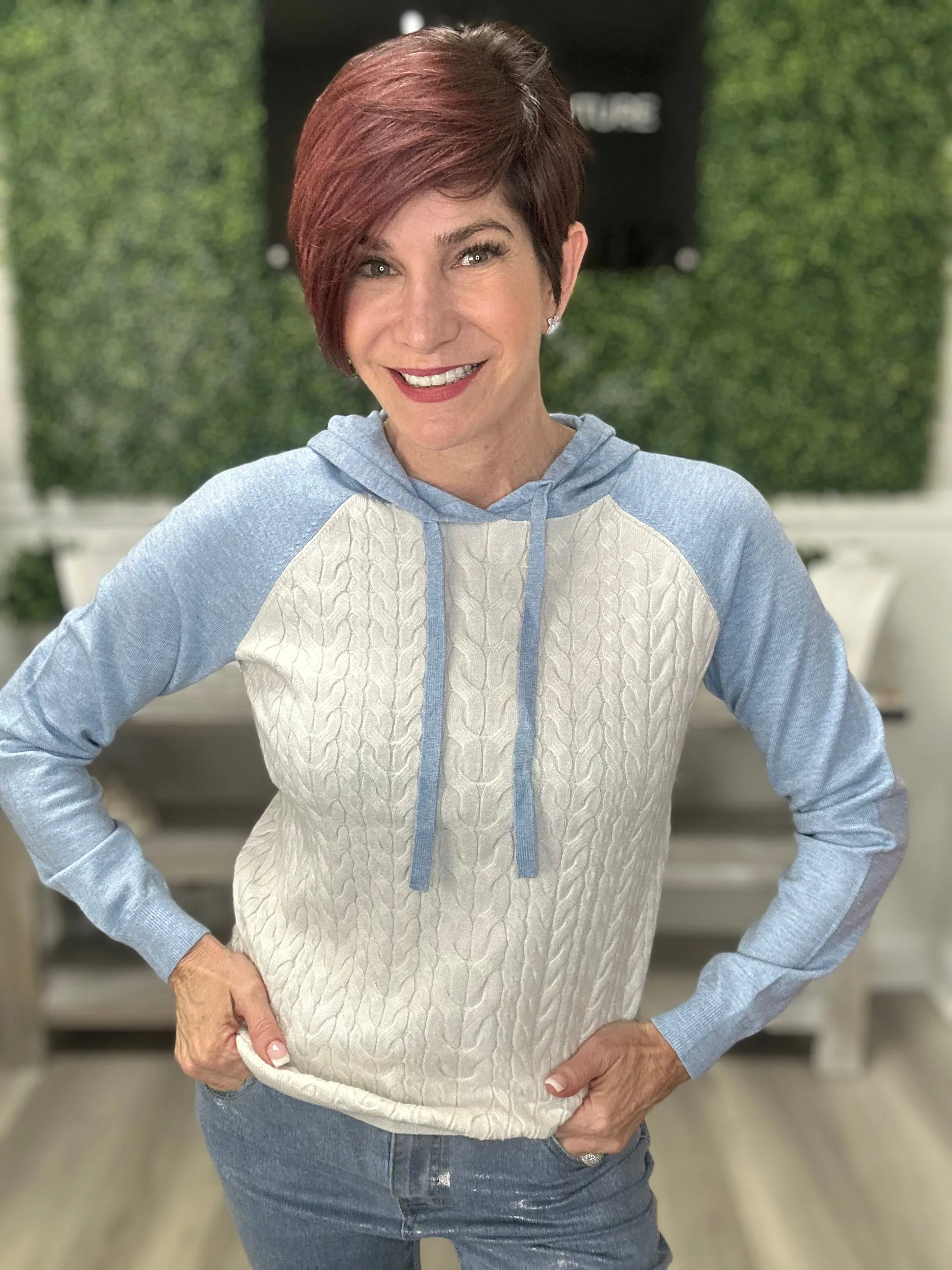 Raglan Hoodie Sweater