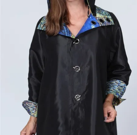 REVERSIBLE RAIN JACKET CAFE TERRACE AT NIGHT 8839