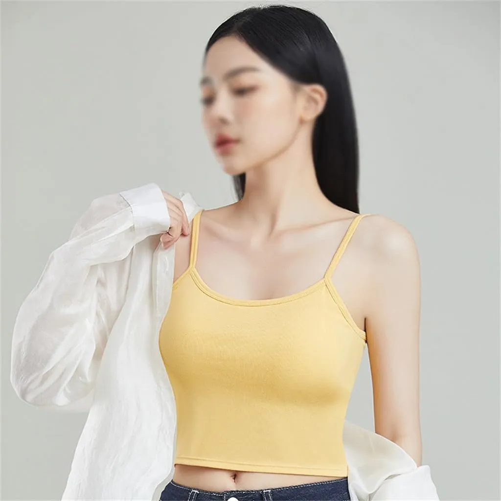Sexy Backless Camisole Vest for Inner and Outer Wear Wrapped Around The Chest