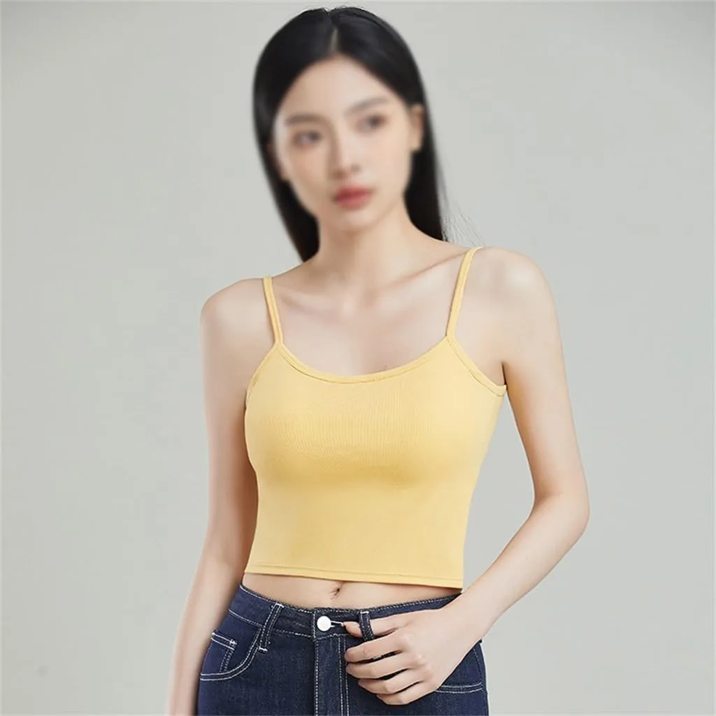 Sexy Backless Camisole Vest for Inner and Outer Wear Wrapped Around The Chest