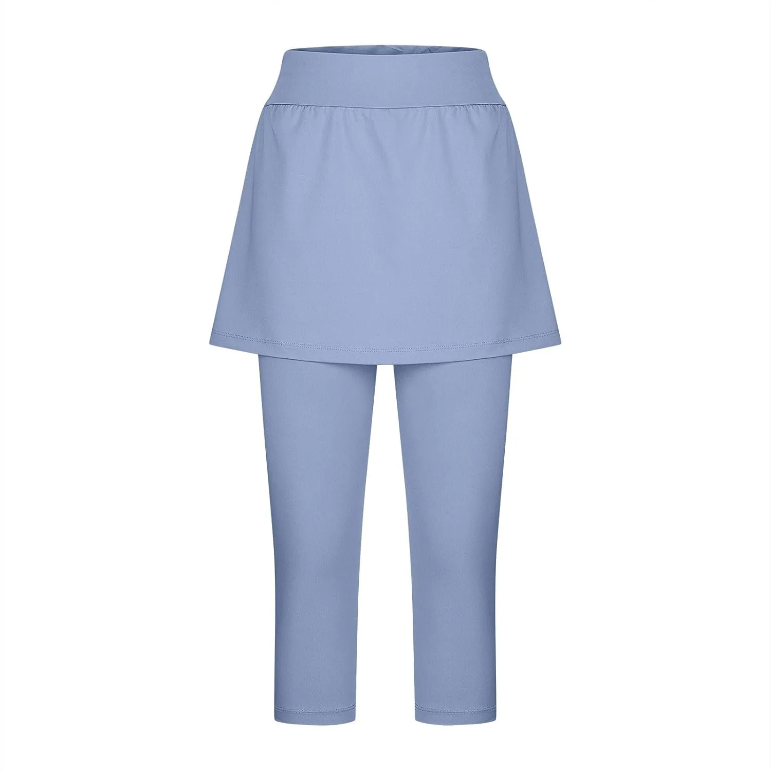 Skirted Leggings for Women 2025 Summer Tennis Golf Skorts Capris Yoga Gym Leggings with Skirts Workout Pants