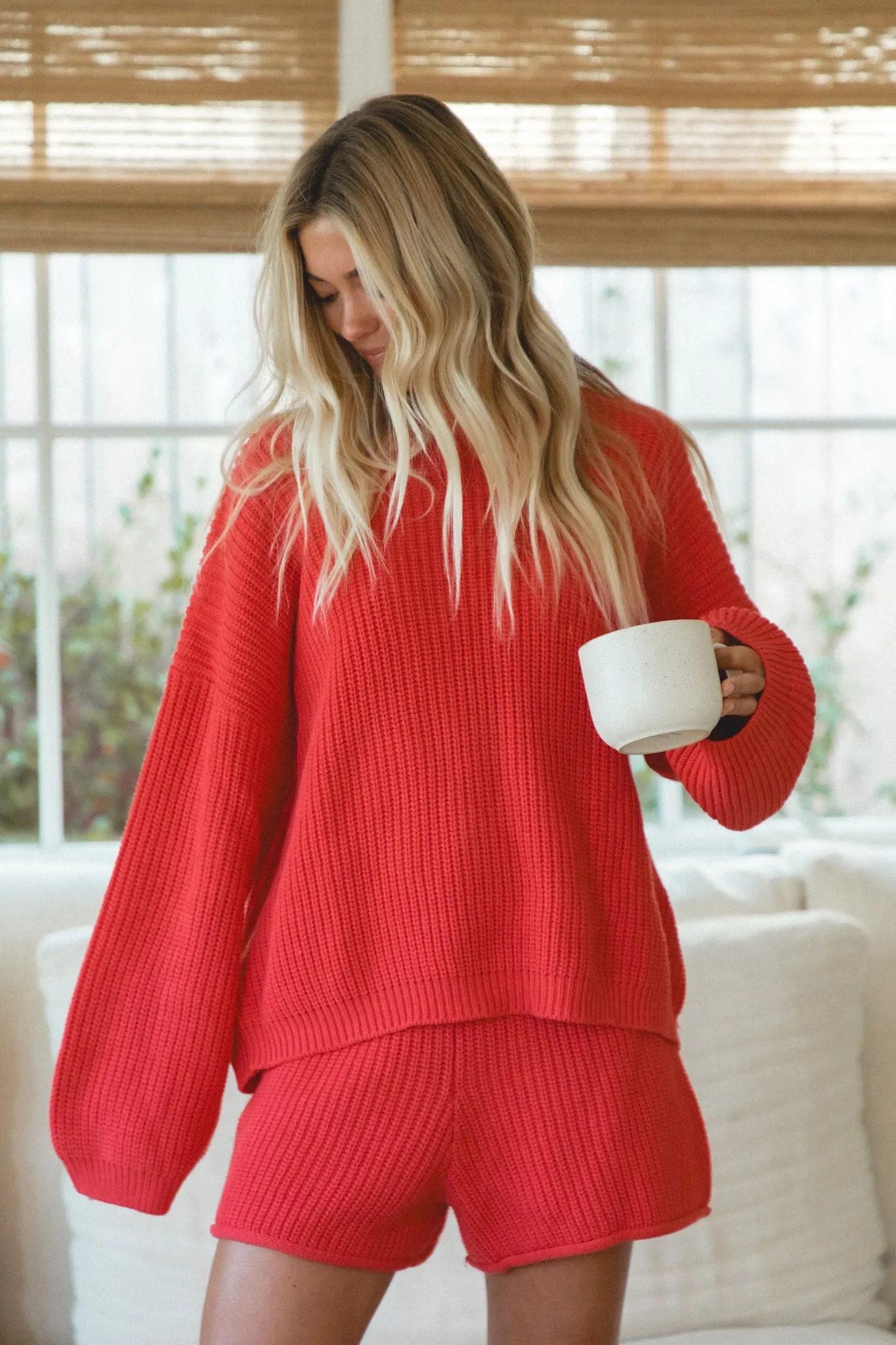 Slow Tide Oversized Cable Knit Sweater