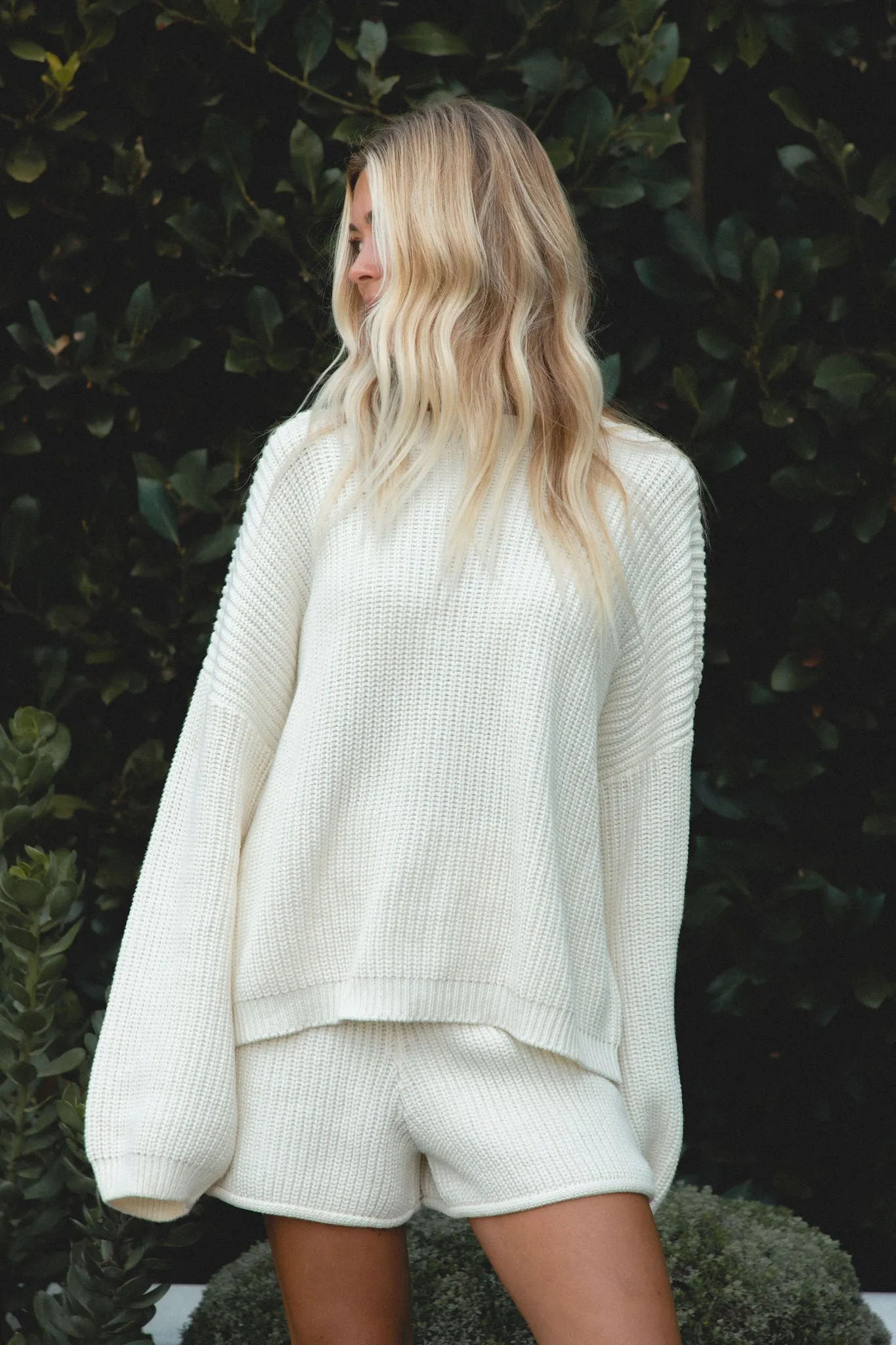 Slow Tide Oversized Cable Knit Sweater