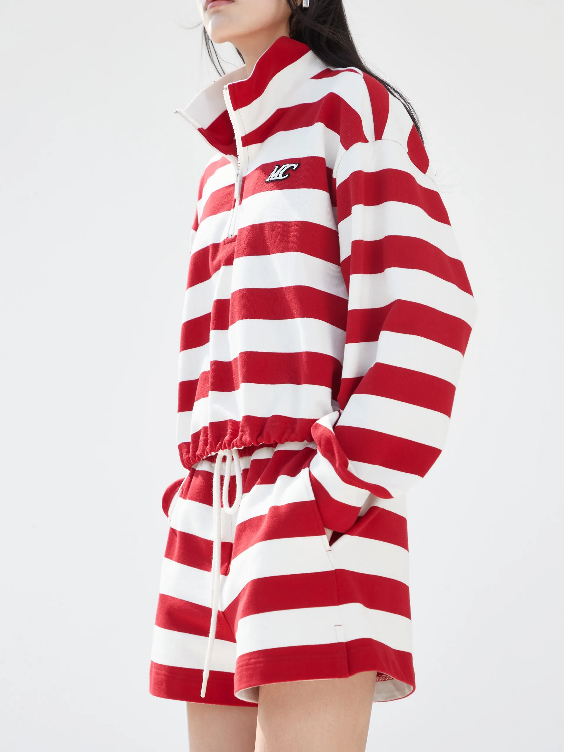 Striped Logo Cotton Top