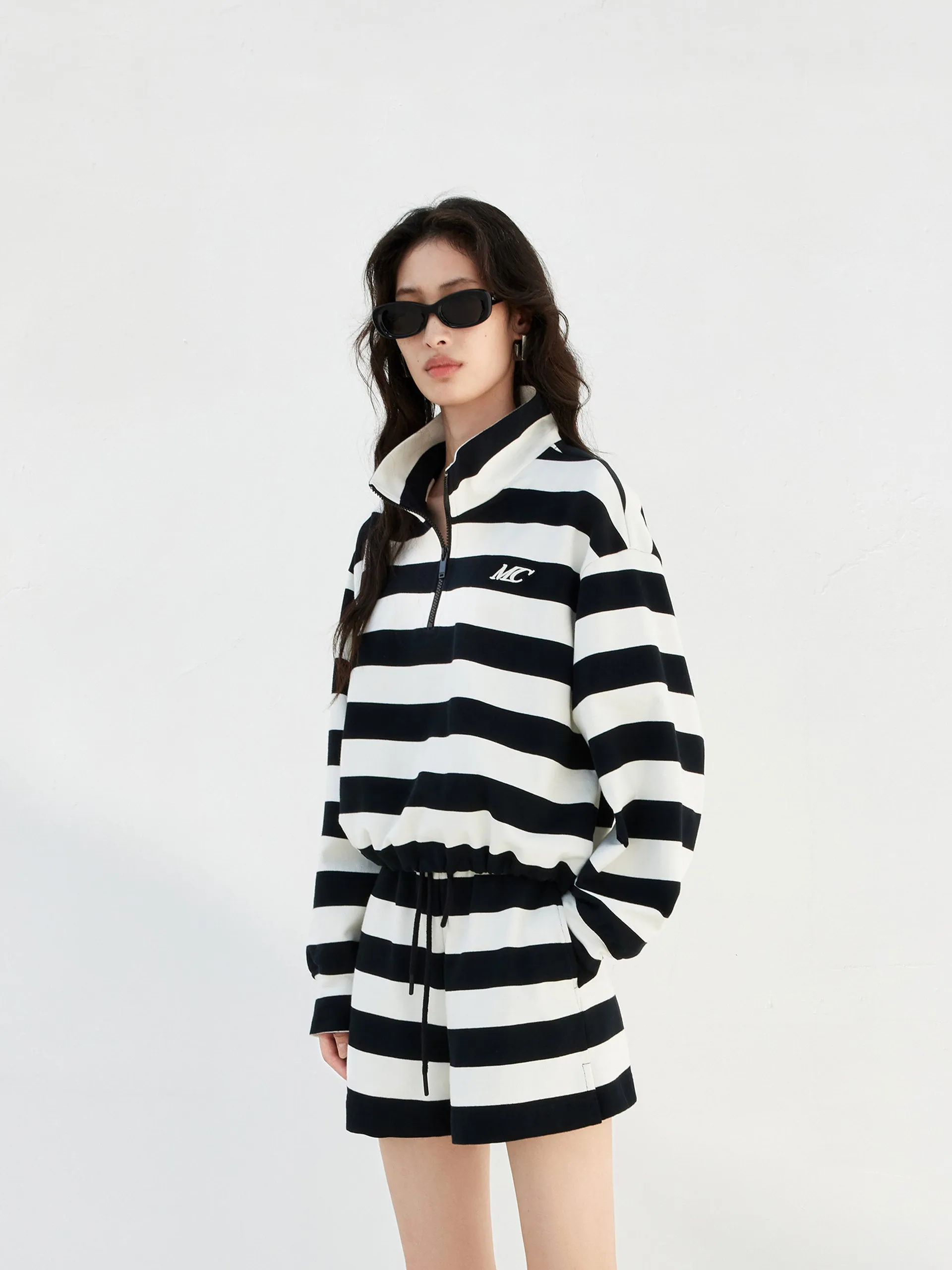 Striped Logo Cotton Top