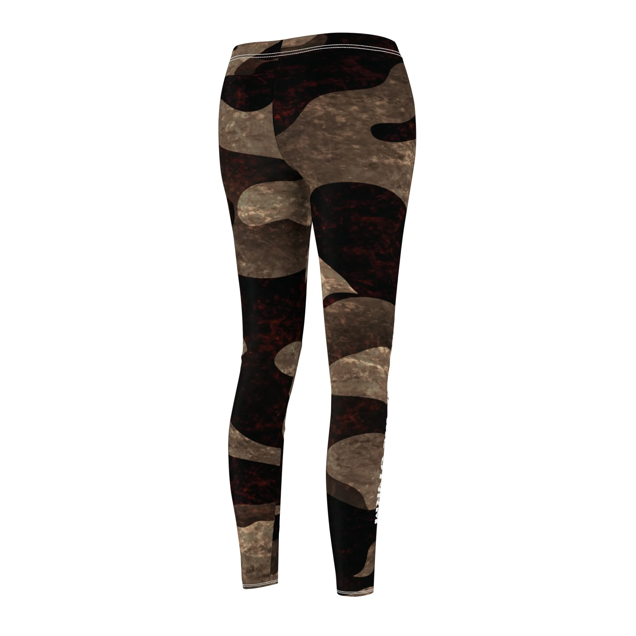 Stronger Than The Storm - Burgundy Camo - Women's Lightweight Leggings