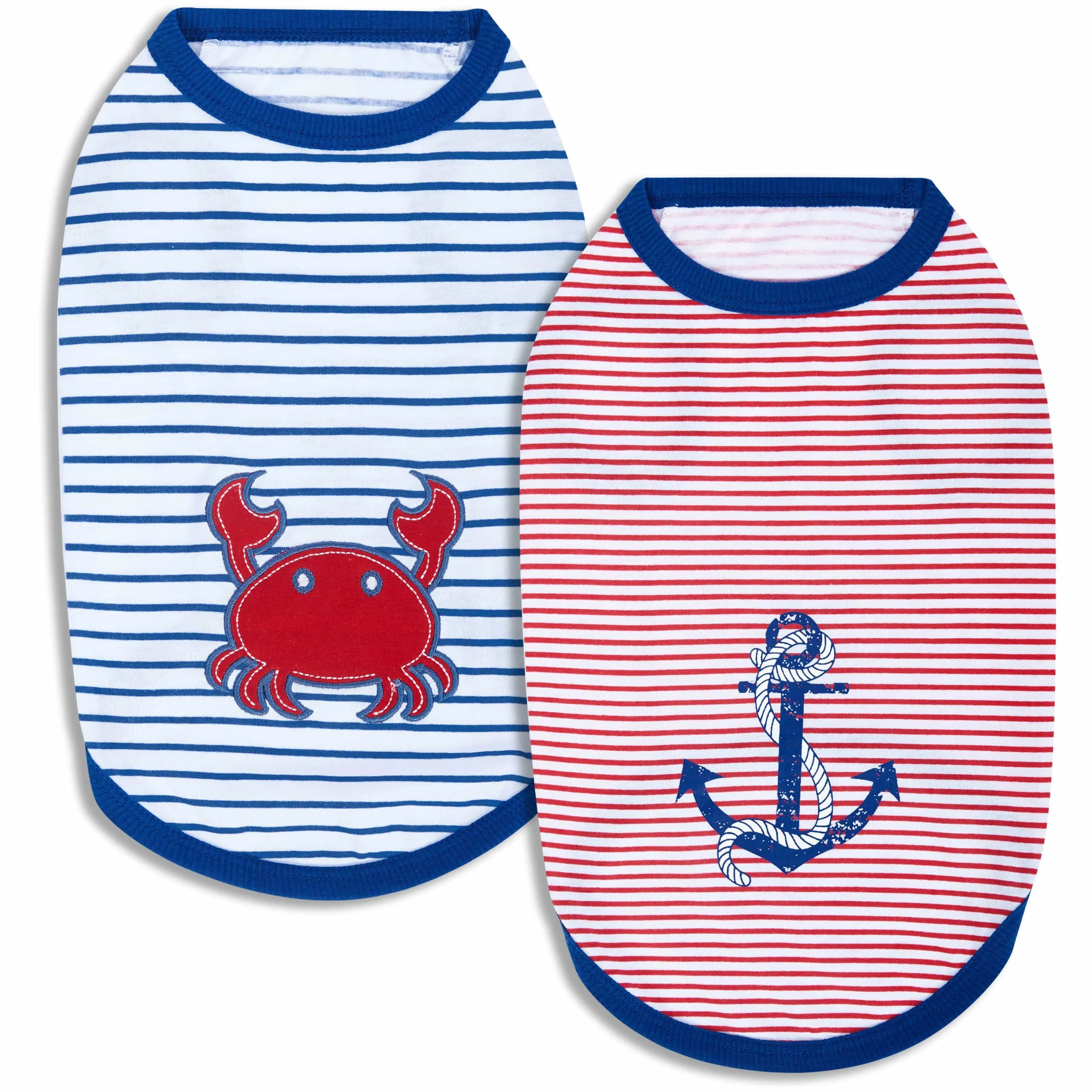 Summer Vacation Beach Dog T-shirts, 2 Pack Sunshine Shirts