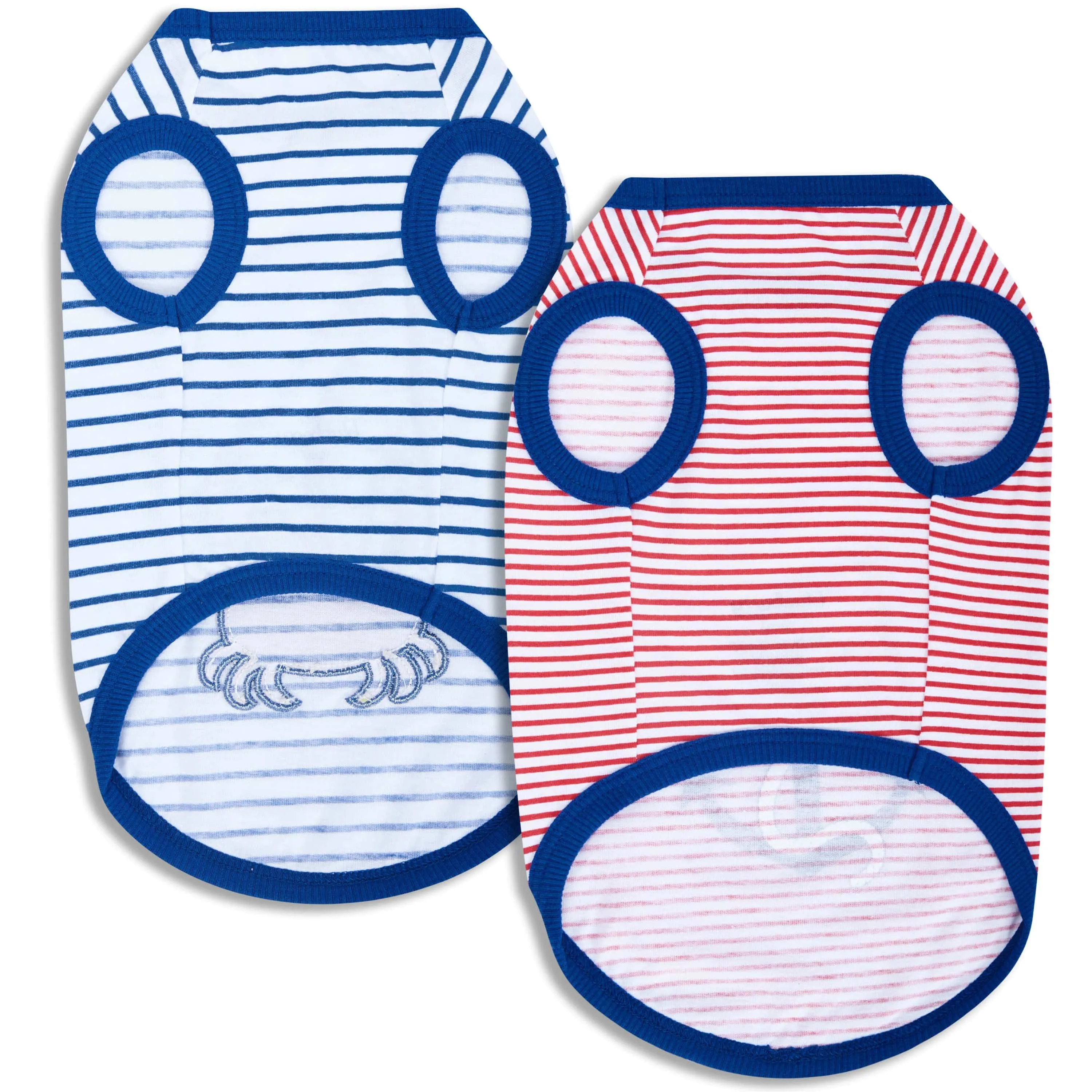 Summer Vacation Beach Dog T-shirts, 2 Pack Sunshine Shirts