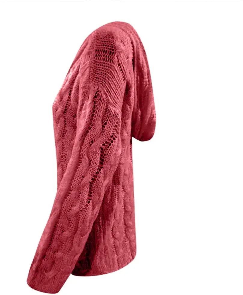 TANGNADE Womens Winter Sweaters Plus Size Hoodies Sweater Knit V Neck Tops Oversized Fashion Casual Long Sleeve Pullover