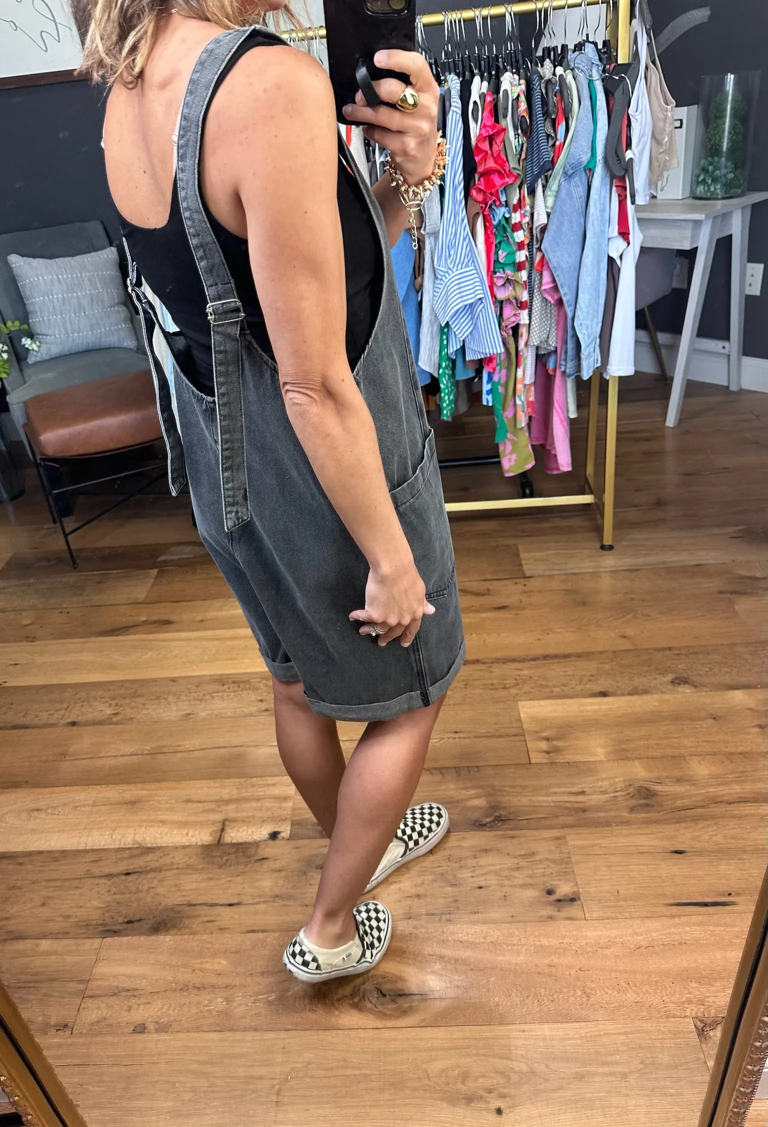 The Mina Denim Pocket Romper - Multiple Options