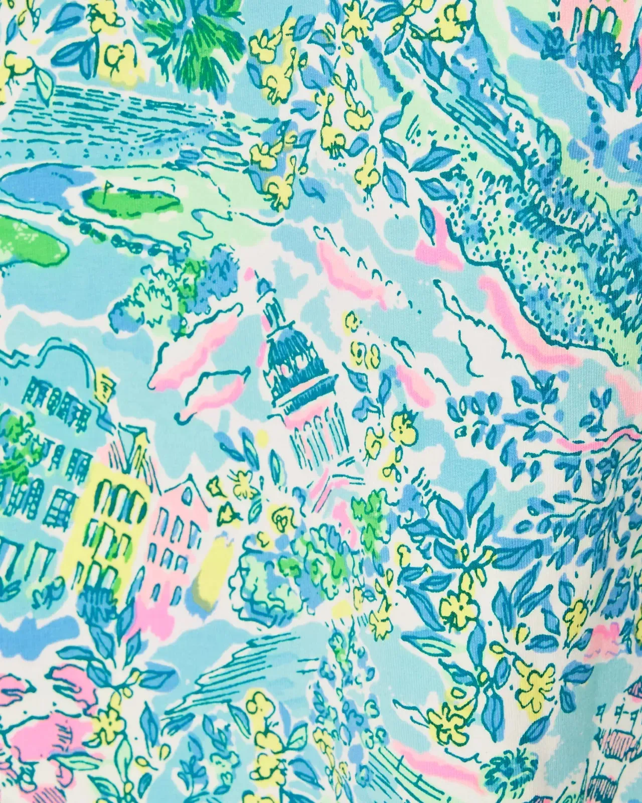 UPF 50  Skipper Popover - Surf Blue Lilly Loves South Carolina