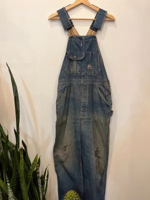 Vintage 1930s N & W Brand Low-Back Overalls