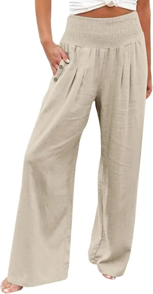Vintage Corduroy Pants Winter Joggers Work Capris with Pockets Flare Leggings Elastic Waist