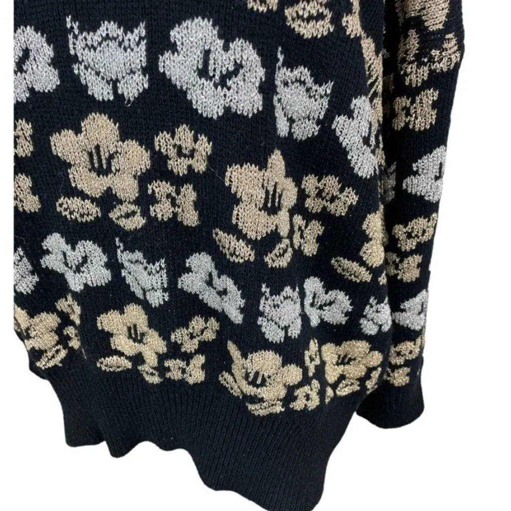 Vintage InternationalSportswear Metallic Floral Sweater