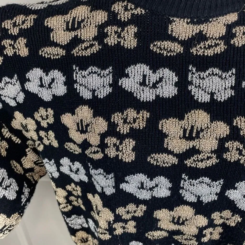 Vintage InternationalSportswear Metallic Floral Sweater