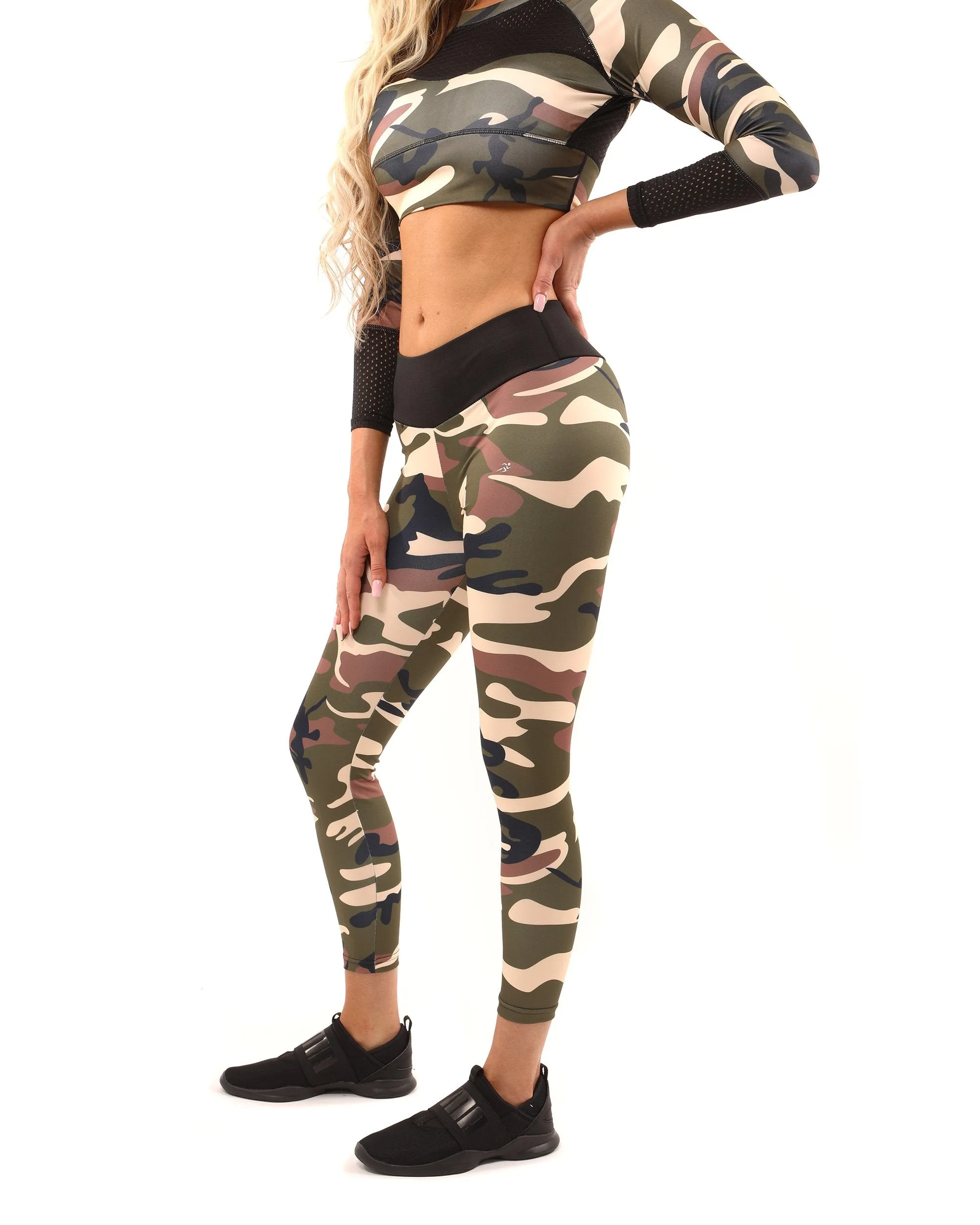 Virginia Leggings - Brown/Green