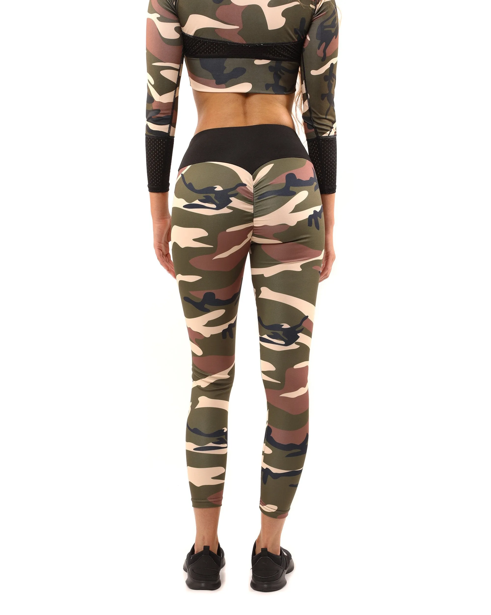 Virginia Leggings - Brown/Green