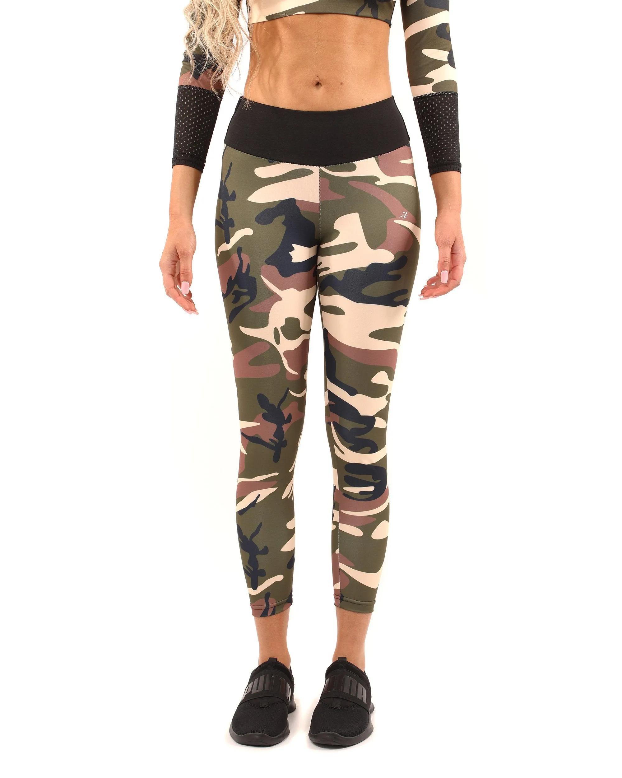 Virginia Leggings - Brown/Green