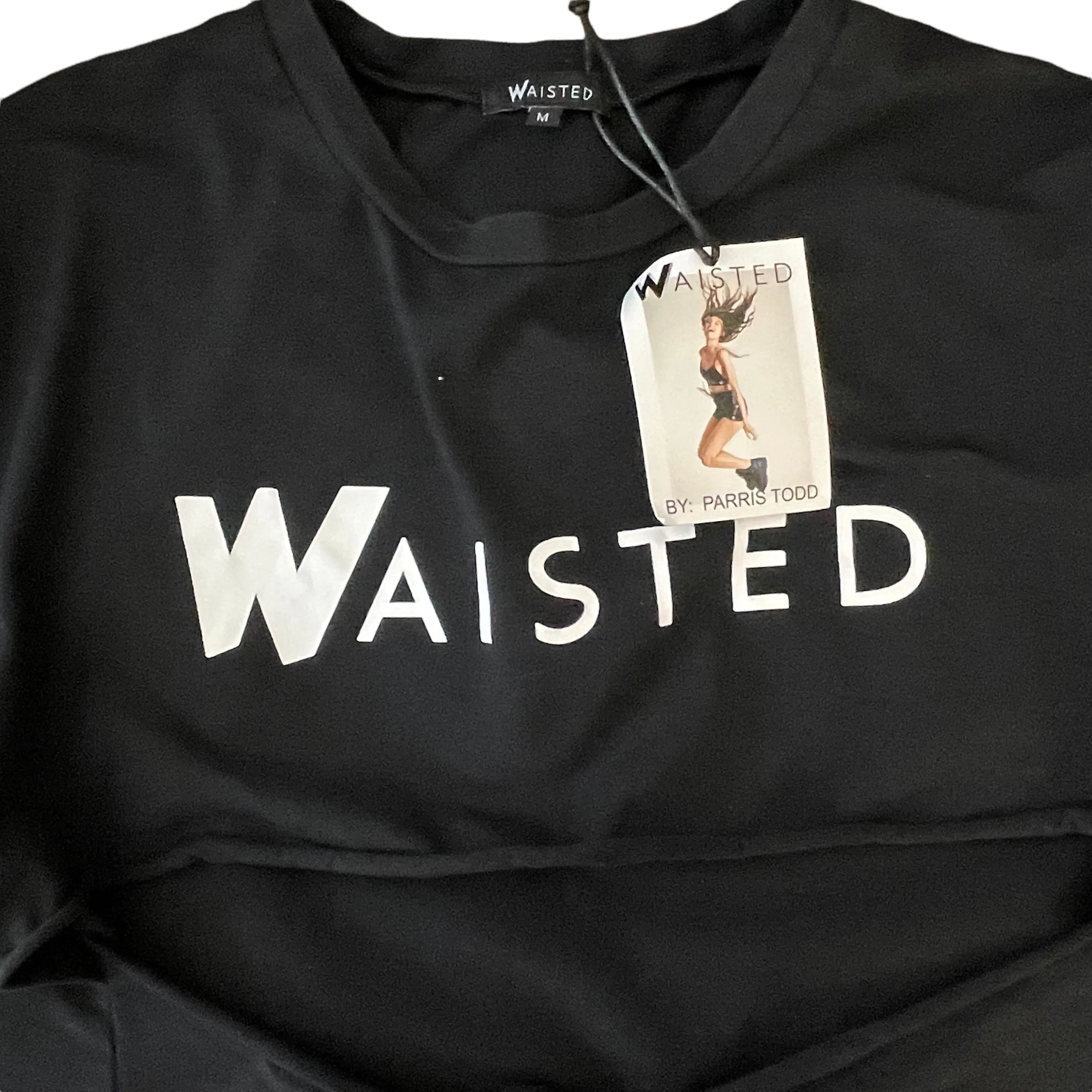 WAISTED CUT OUT TIE TEE Size M