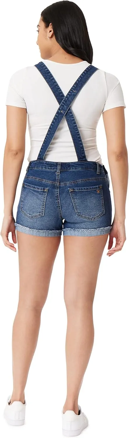 WallFlower Womens Shortalls Juniors (Standard and Plus)