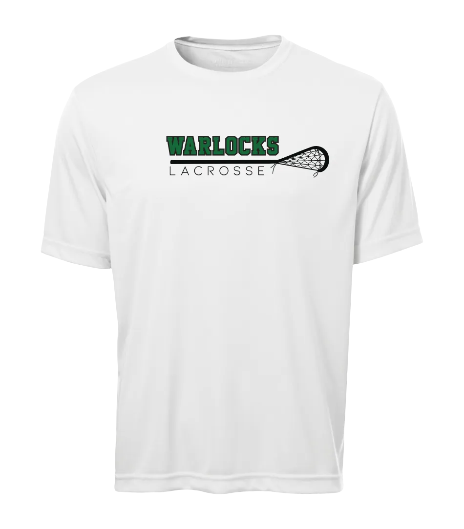 Warlocks Lacrosse Stick Adult Dri-Fit T-Shirt with Printed Logo