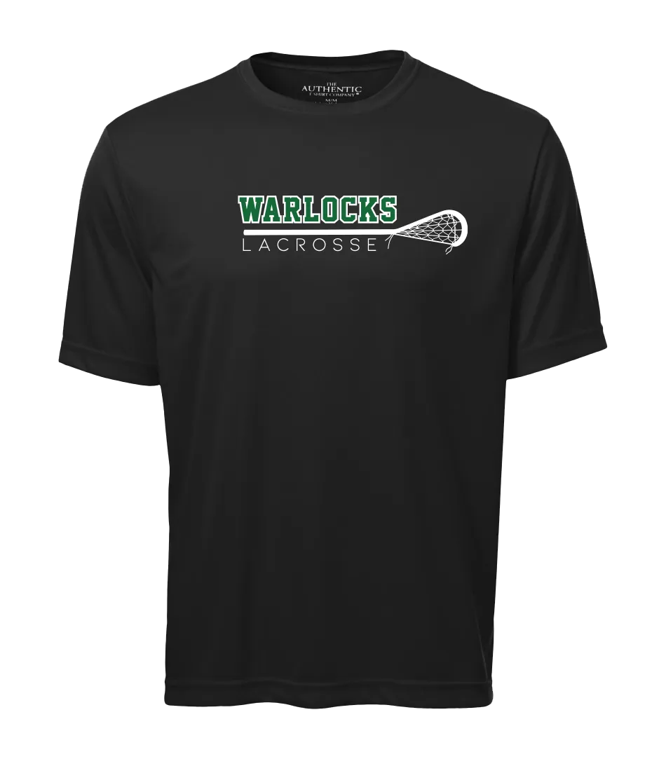 Warlocks Lacrosse Stick Adult Dri-Fit T-Shirt with Printed Logo