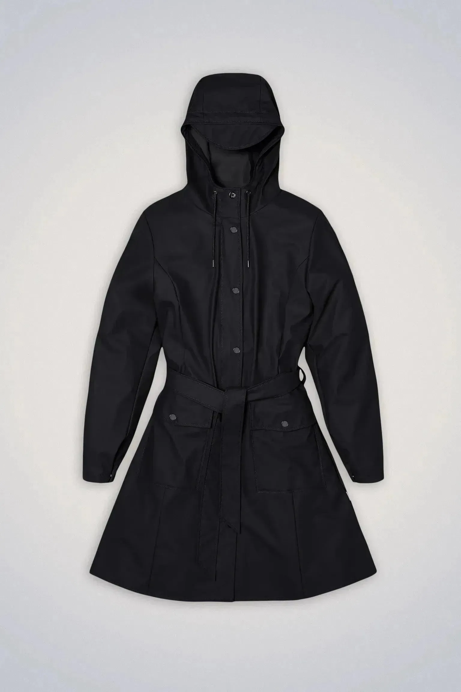 Waterproof Curve Rain Jacket | Black