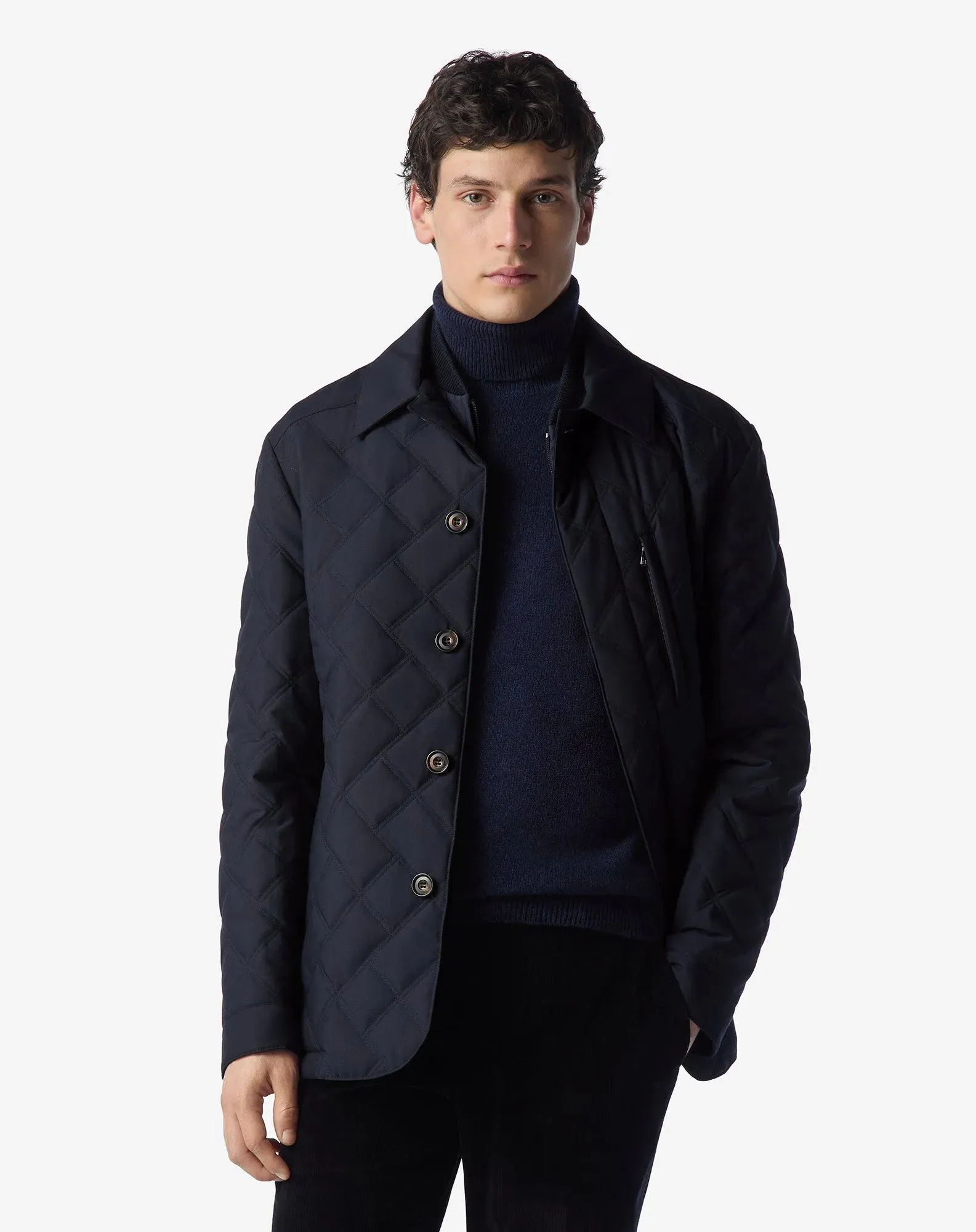Waterproof technical poplin jacket