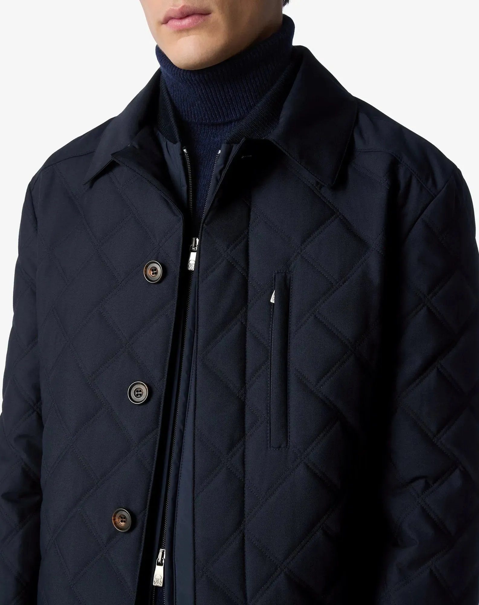 Waterproof technical poplin jacket