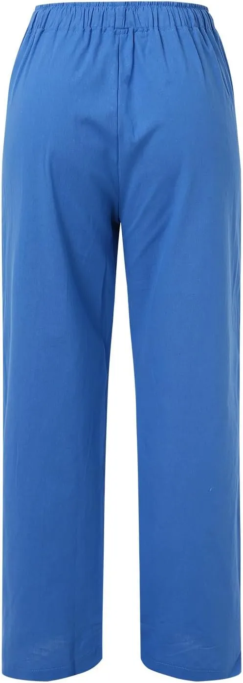 Wide Leg Pants for Women Winter Trending Yoga Thermal with Pockets Fleece Lined Flare Leggings