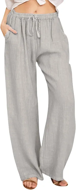 Wide Leg Pants for Women Winter Trending Yoga Thermal with Pockets Fleece Lined Flare Leggings