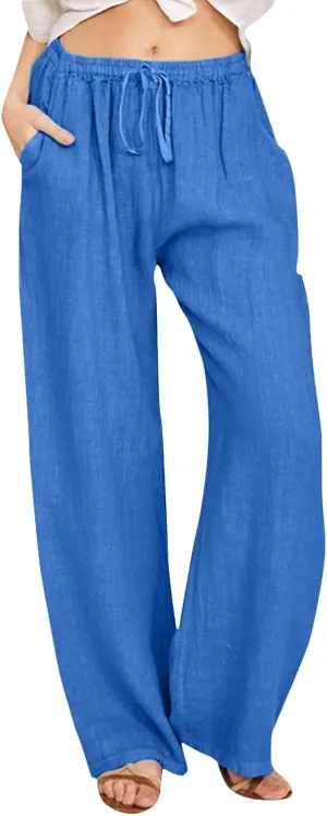 Wide Leg Pants for Women Winter Trending Yoga Thermal with Pockets Fleece Lined Flare Leggings