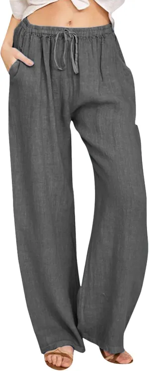 Wide Leg Pants for Women Winter Trending Yoga Thermal with Pockets Fleece Lined Flare Leggings