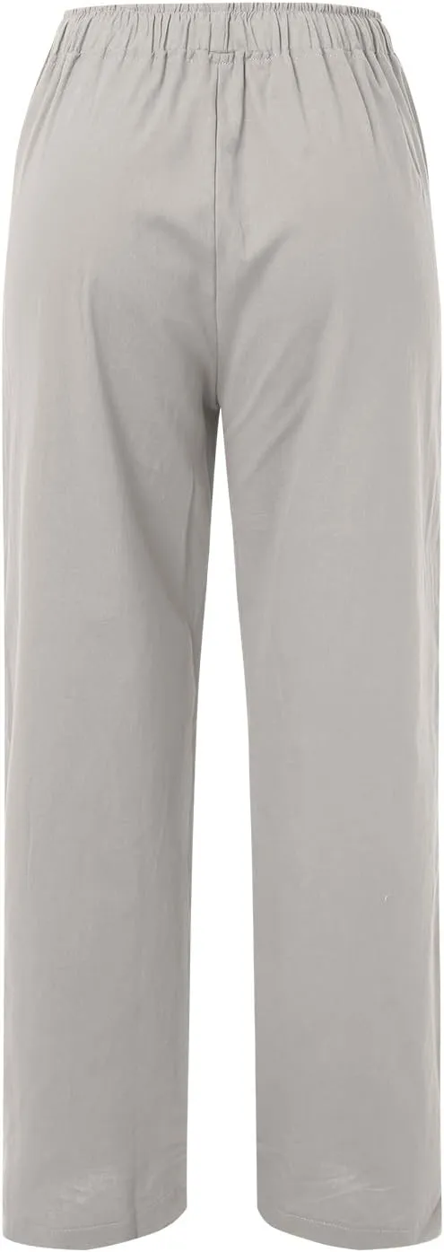 Wide Leg Pants for Women Winter Trending Yoga Thermal with Pockets Fleece Lined Flare Leggings