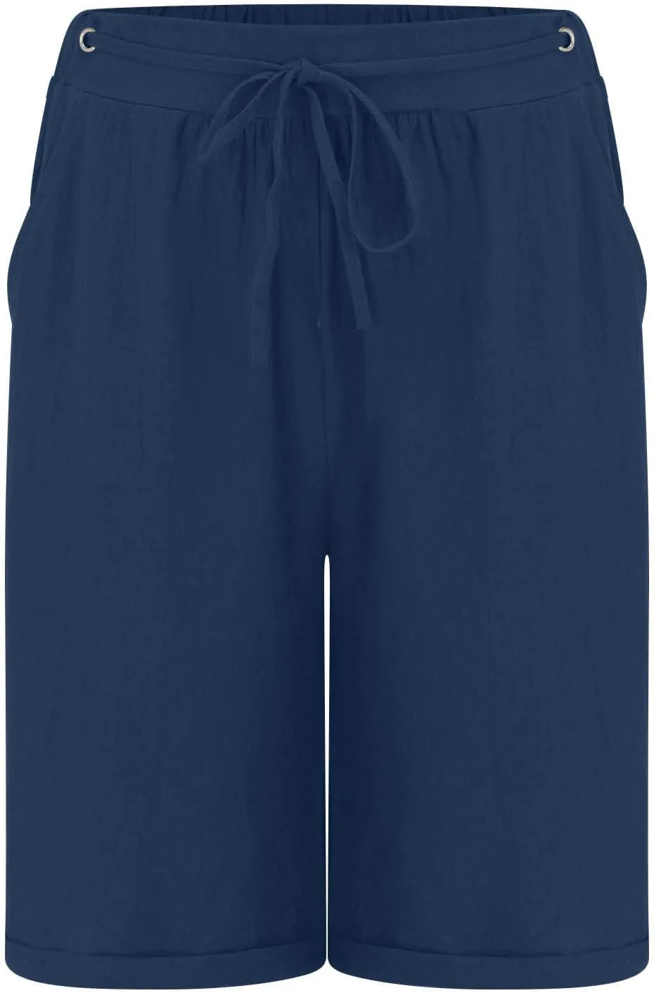 Wkishenl Womens Shorts Casual Drawstring Elastic High Waisted Bermuda Short 2025 Summer Fashion Business Pants with Pockets
